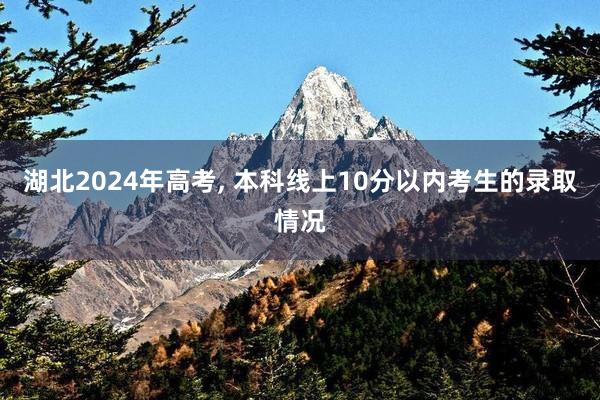 湖北2024年高考, 本科线上10分以内考生的录取情况