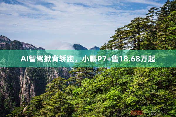 AI智驾掀背轿跑，小鹏P7+售18.68万起